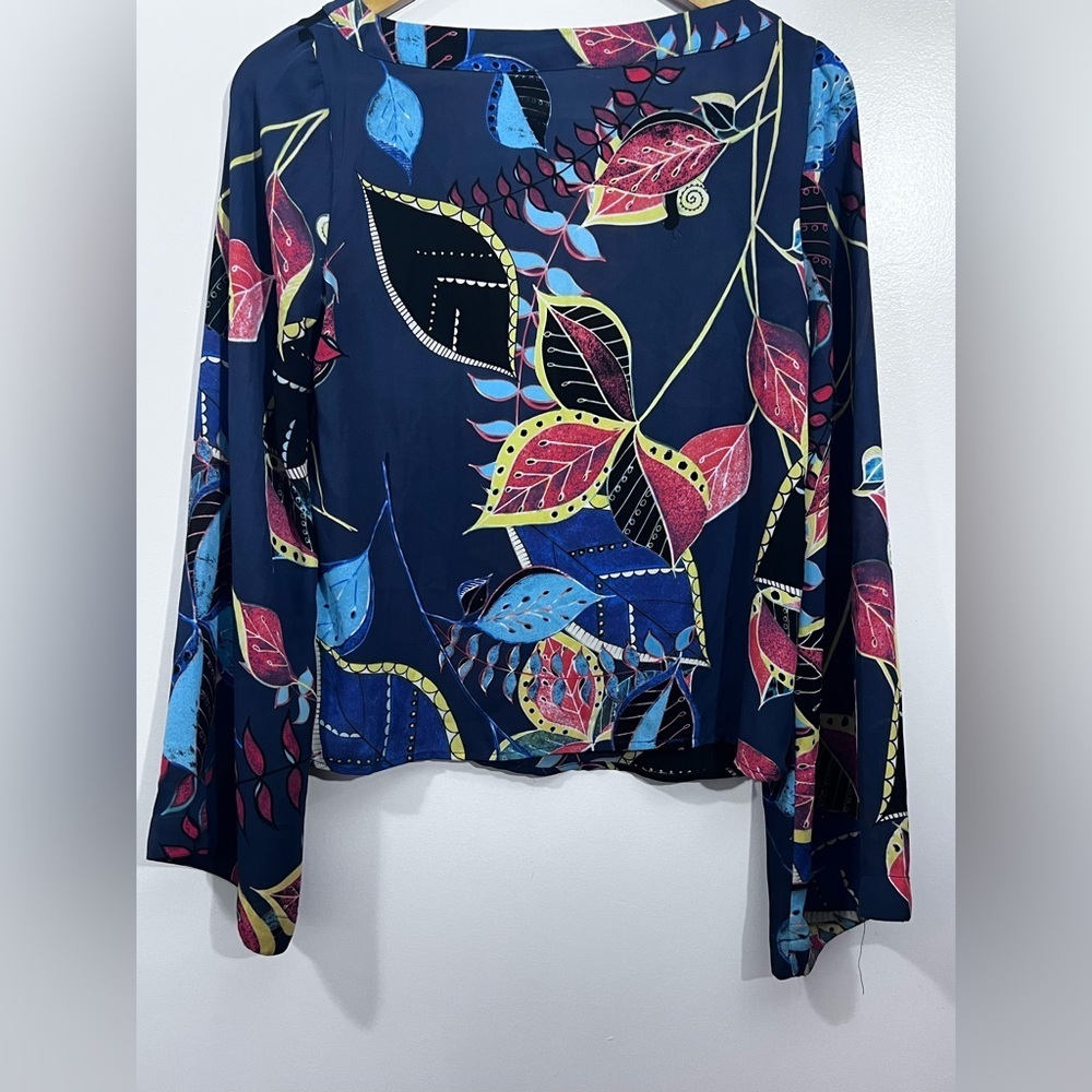Floral Long Sleeve Top - Multicolor
